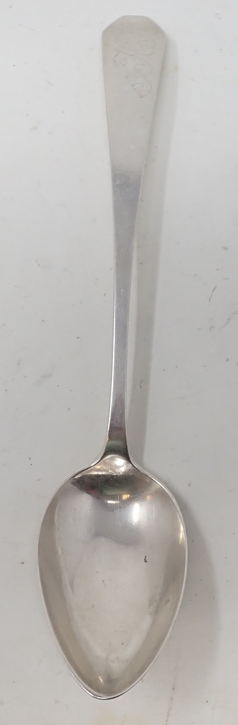 P. Sayre Serving Spoon: Approx 9 1/4" long. Weighs approx 60 grams. Coin Silver ? Not tested , not guaranteed
