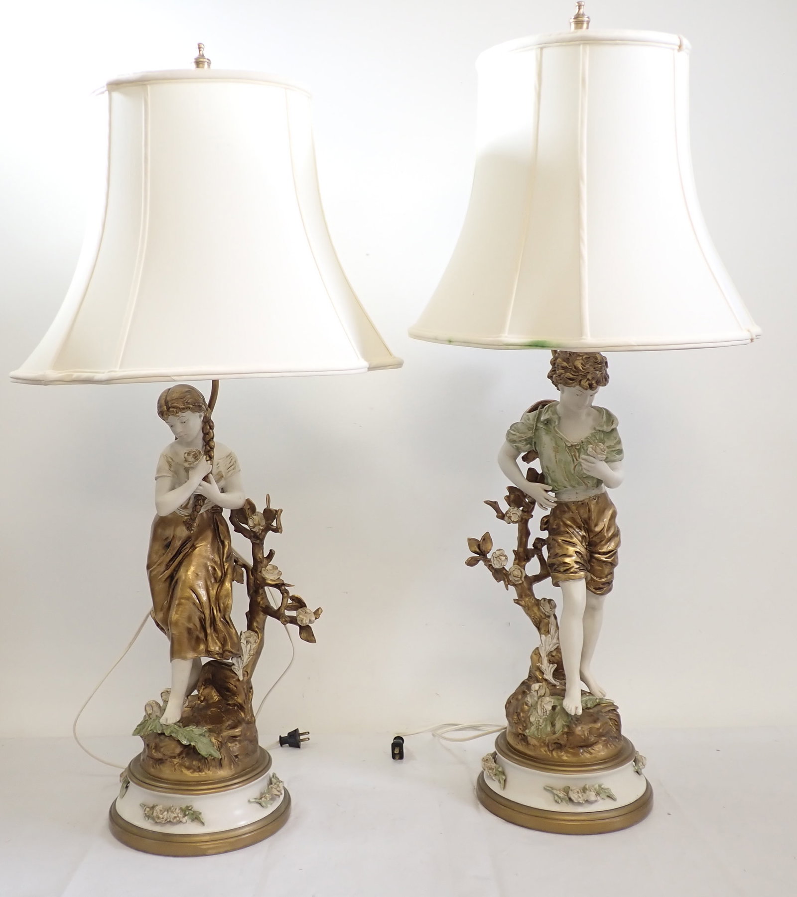 L.F. Moreau Collection Francaise Table Lamps: Apprx 40 1/2" tall. No in house shipping !