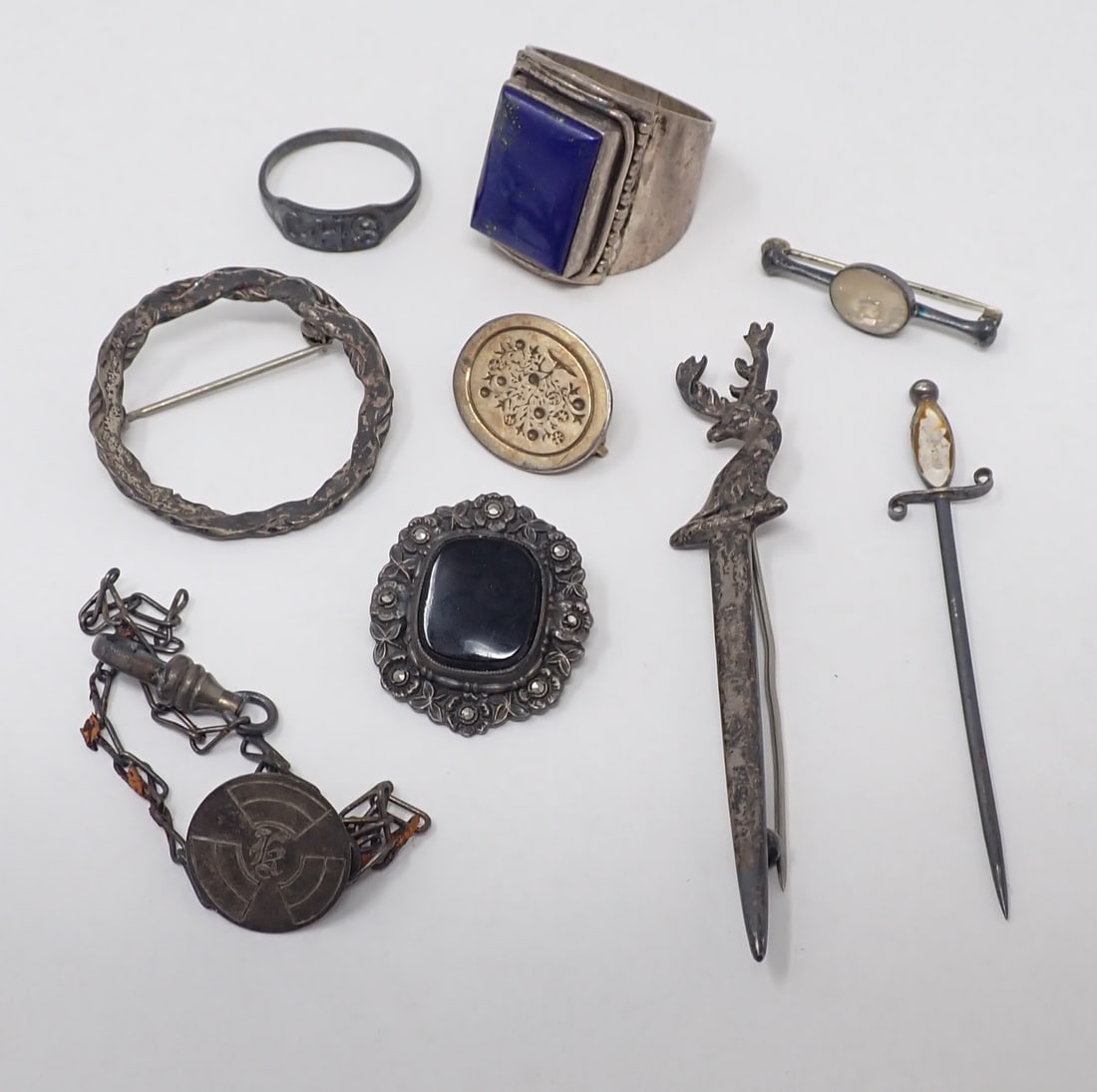 Sterling Silver Rings Brooches Pins Misc (1 of 6)