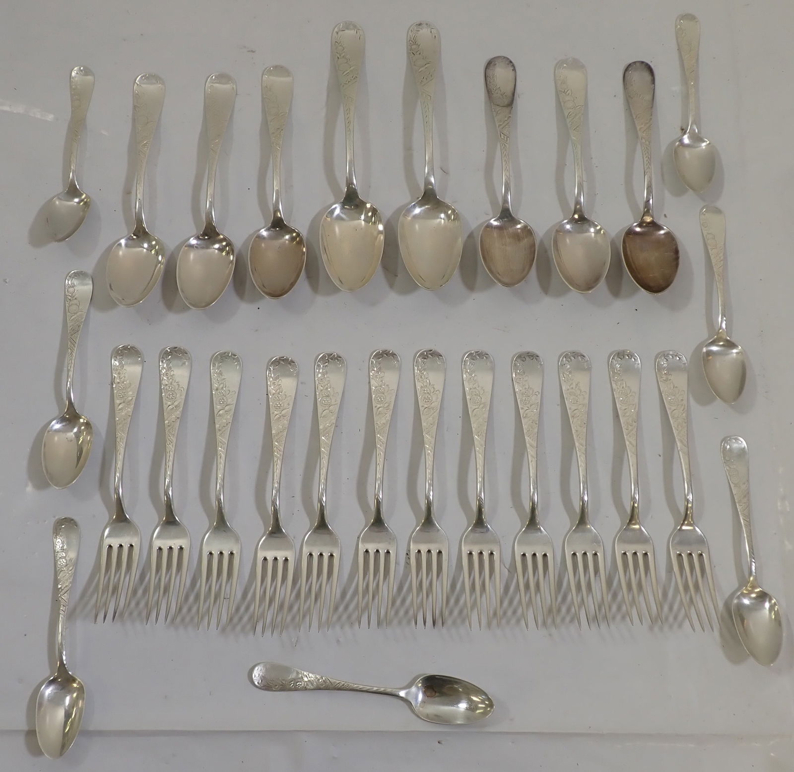 L.M Barnes Sterling Silver Forks Spoons Flatware (1 of 5)
