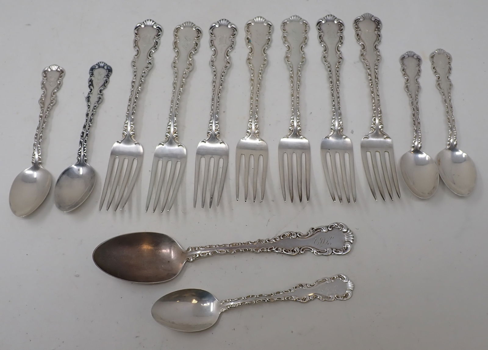 1891 Sterling Silver Forks & Spoons (1 of 7)