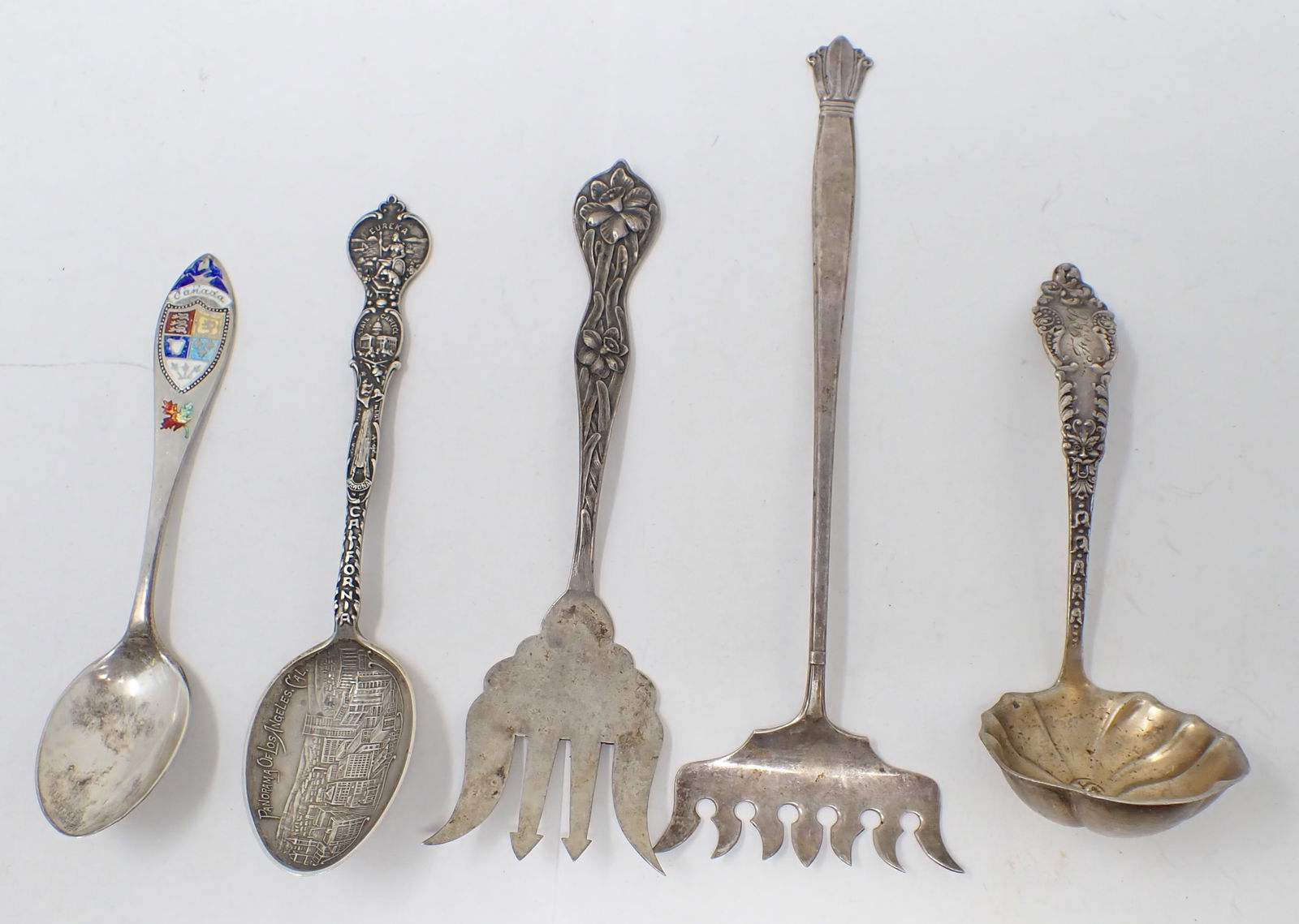 Sterling Silver Souvenir Spoons Serving Pieces (1 of 6)