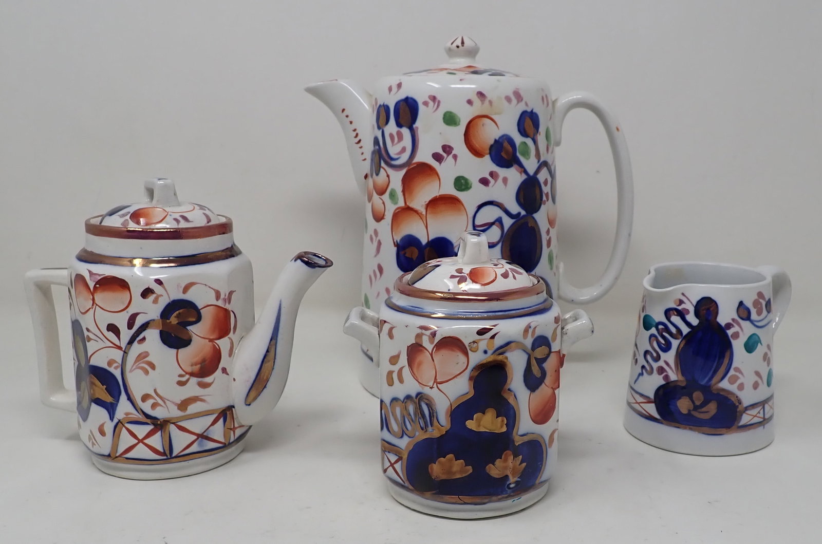 Gaudy Welsh Tumbling Coffee & Tea Pots Creamer Sugar (1 of 7)