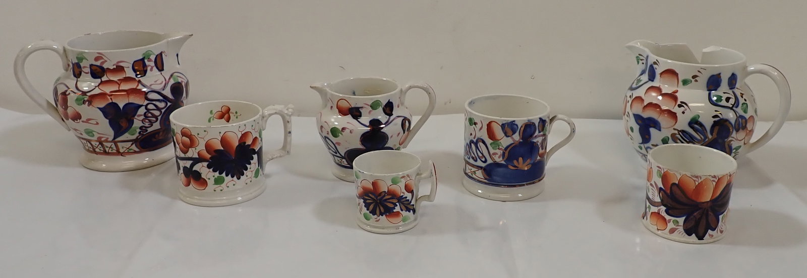 Gaudy Welsh Grape Pattern Mugs Buddha Pitchers & Misc (1 of 4)