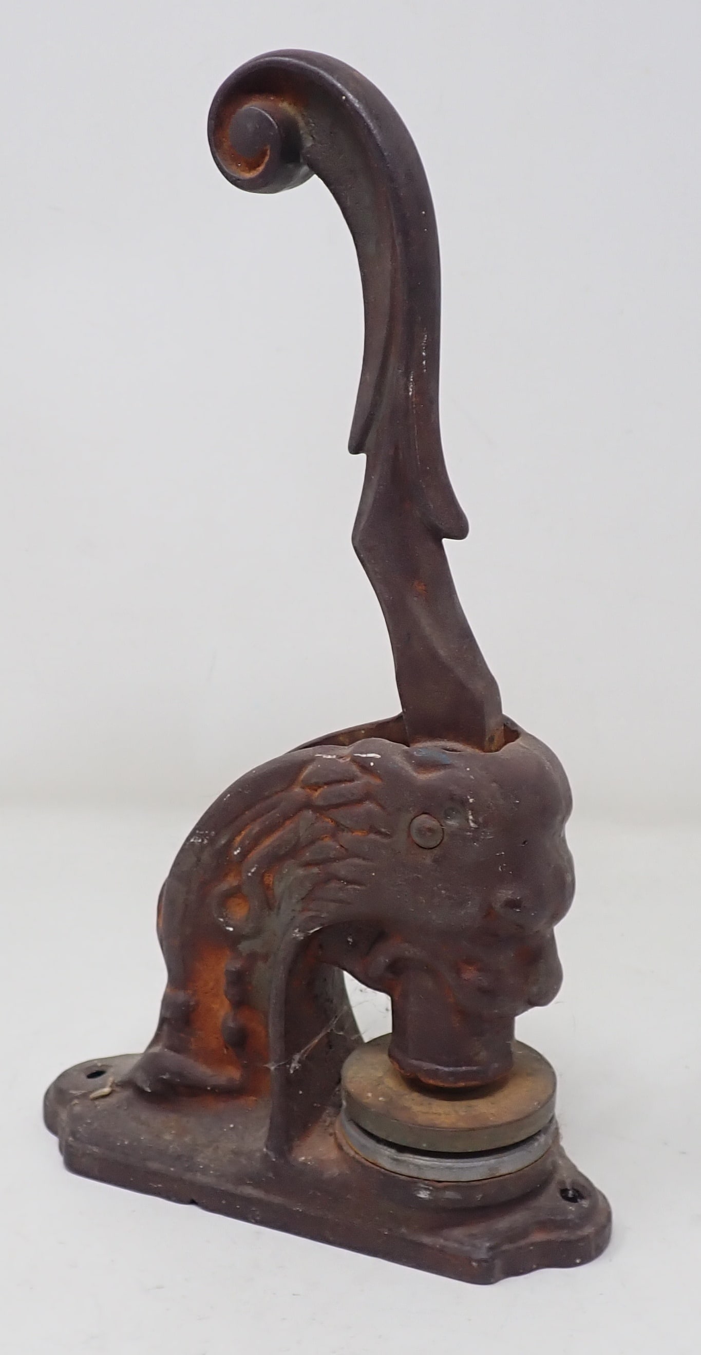 Cast Iron New York Seal Stamp: Approx 10 3/4" tall. Can not make out all the wording. Shipping available