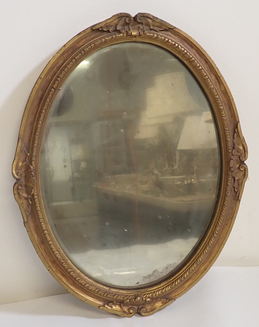 Oval Gold Gilt Mirror (1 of 4)