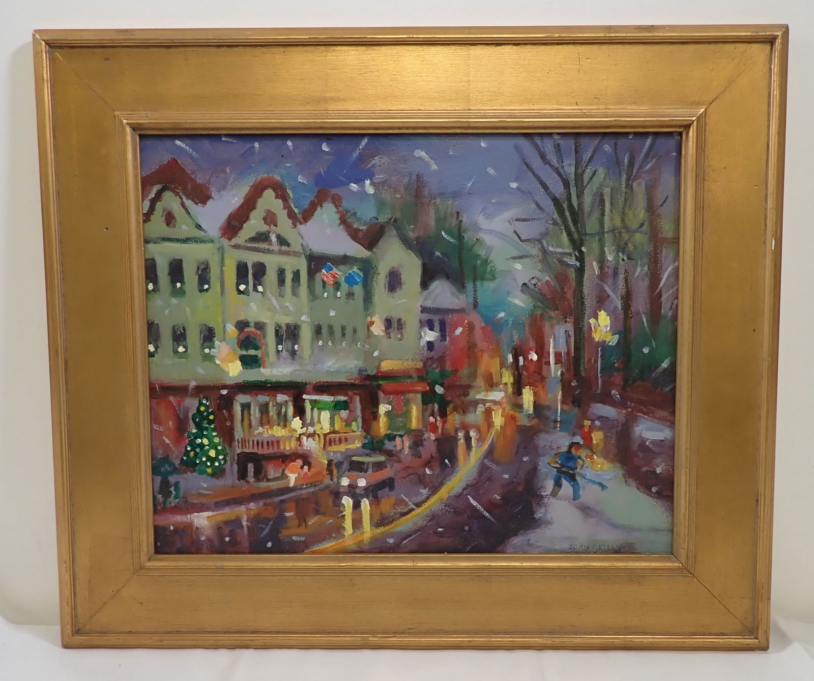 John Reilly Town Winter Scene Painting (1 of 3)