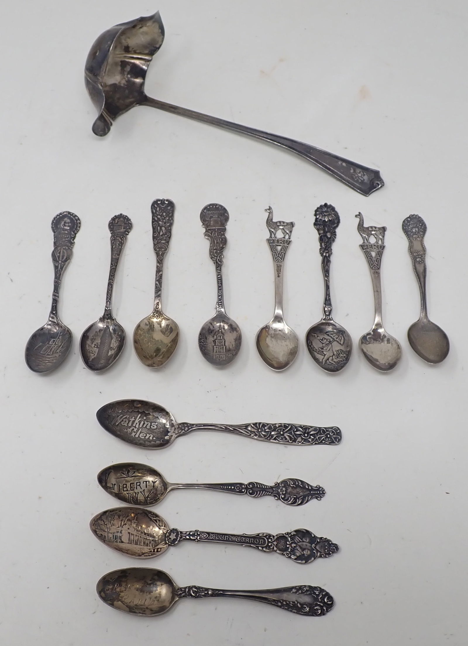 Sterling Silver Souvenir Spoons & Ladle (1 of 5)