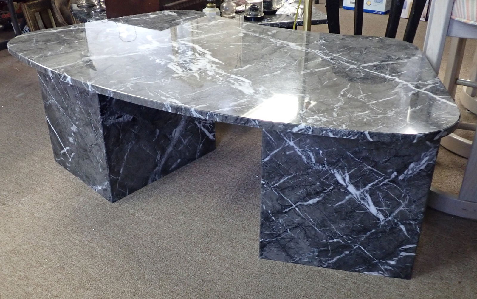 Black Italian Marble Coffee Table (1 of 3)