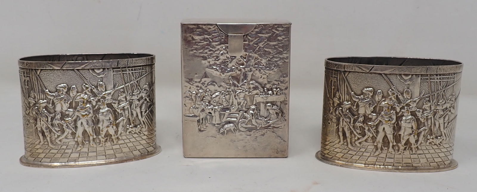 Denmark Silver Cigarette Case & Holders (1 of 7)
