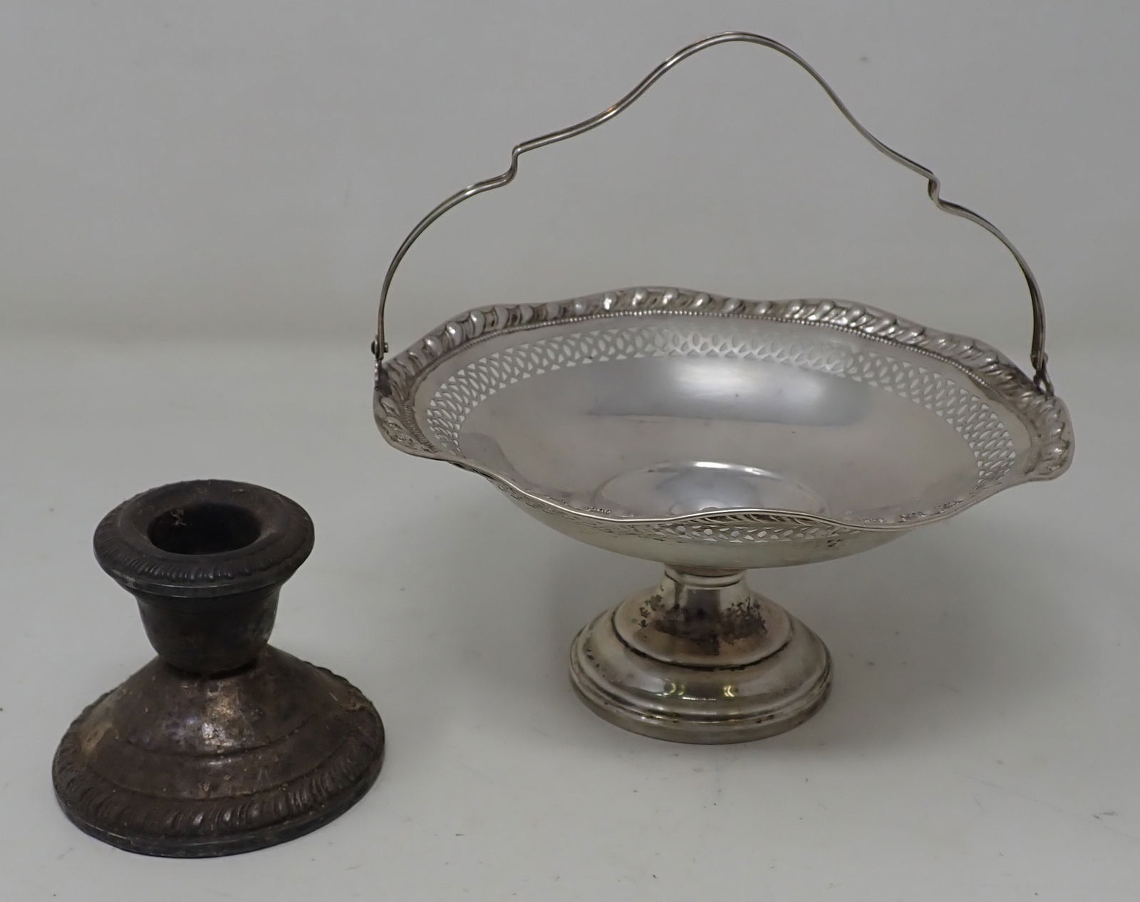 Sterling Silver Handled Compote & Candle Holder (1 of 3)