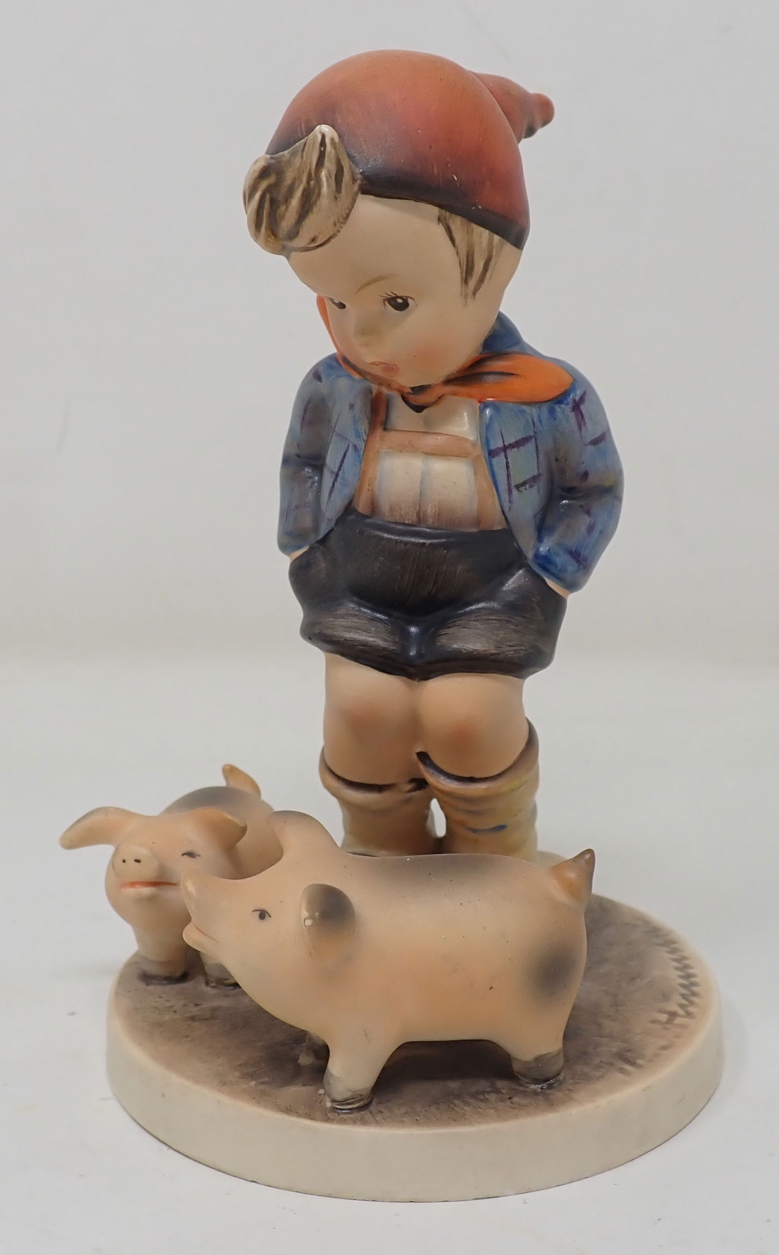Hummel Boy w/ Pigs: Apprx 5 1/4" tall. Shipping available