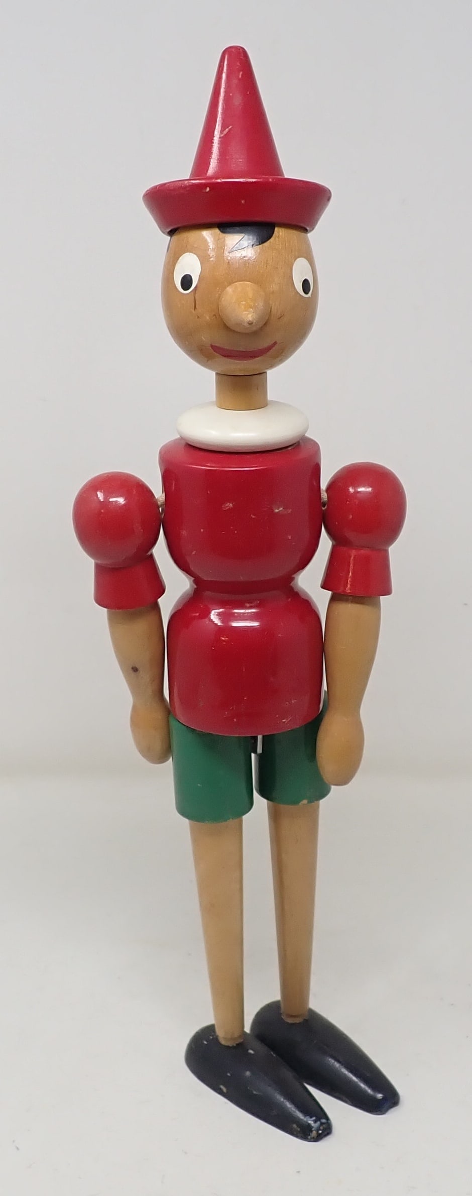 Ma.Gi Wood Jointed Pinocchio Figure: Approx 15 3/4" tall. Shipping available