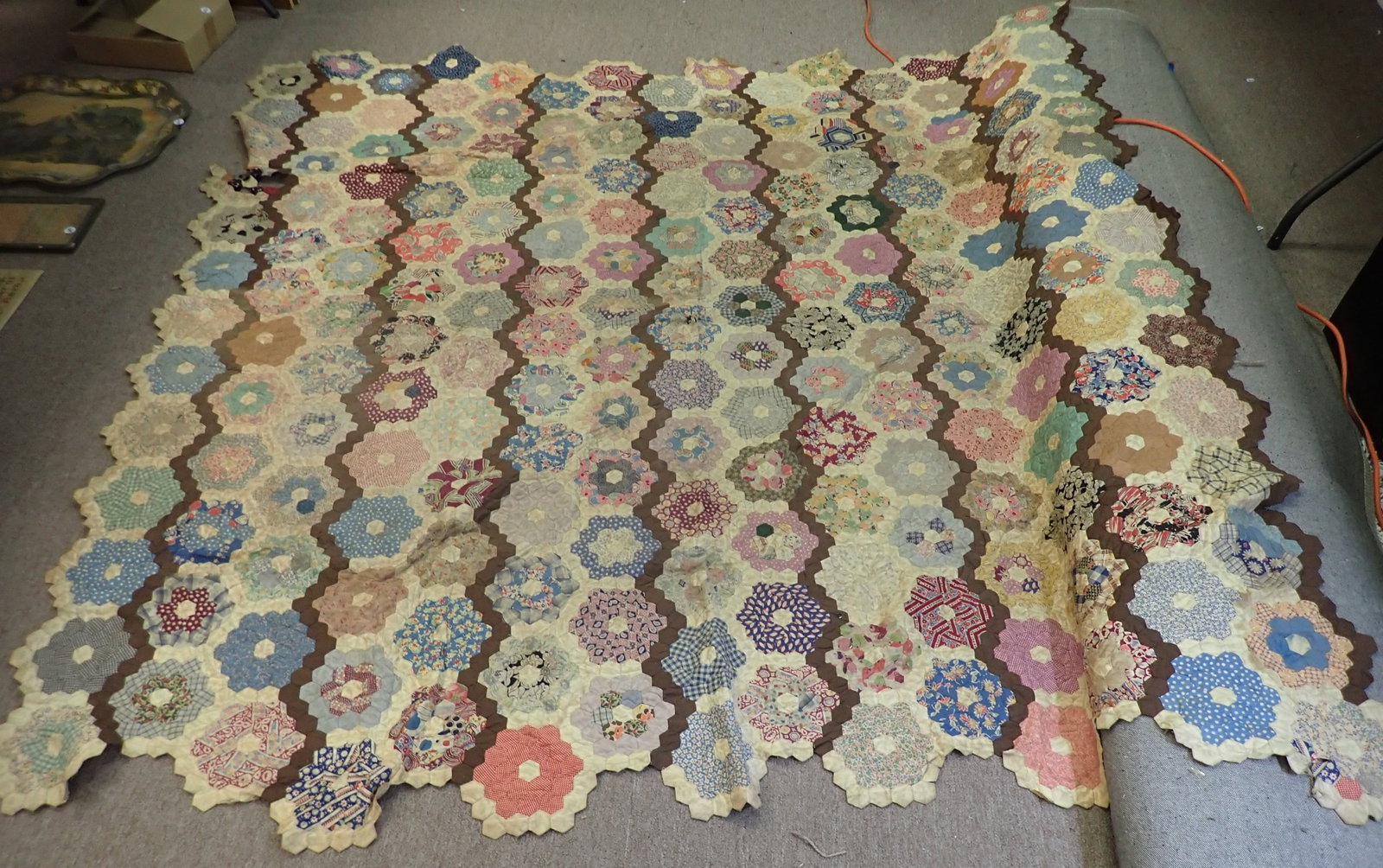 Quilt Top: Approx 80" x 86". Shipping available