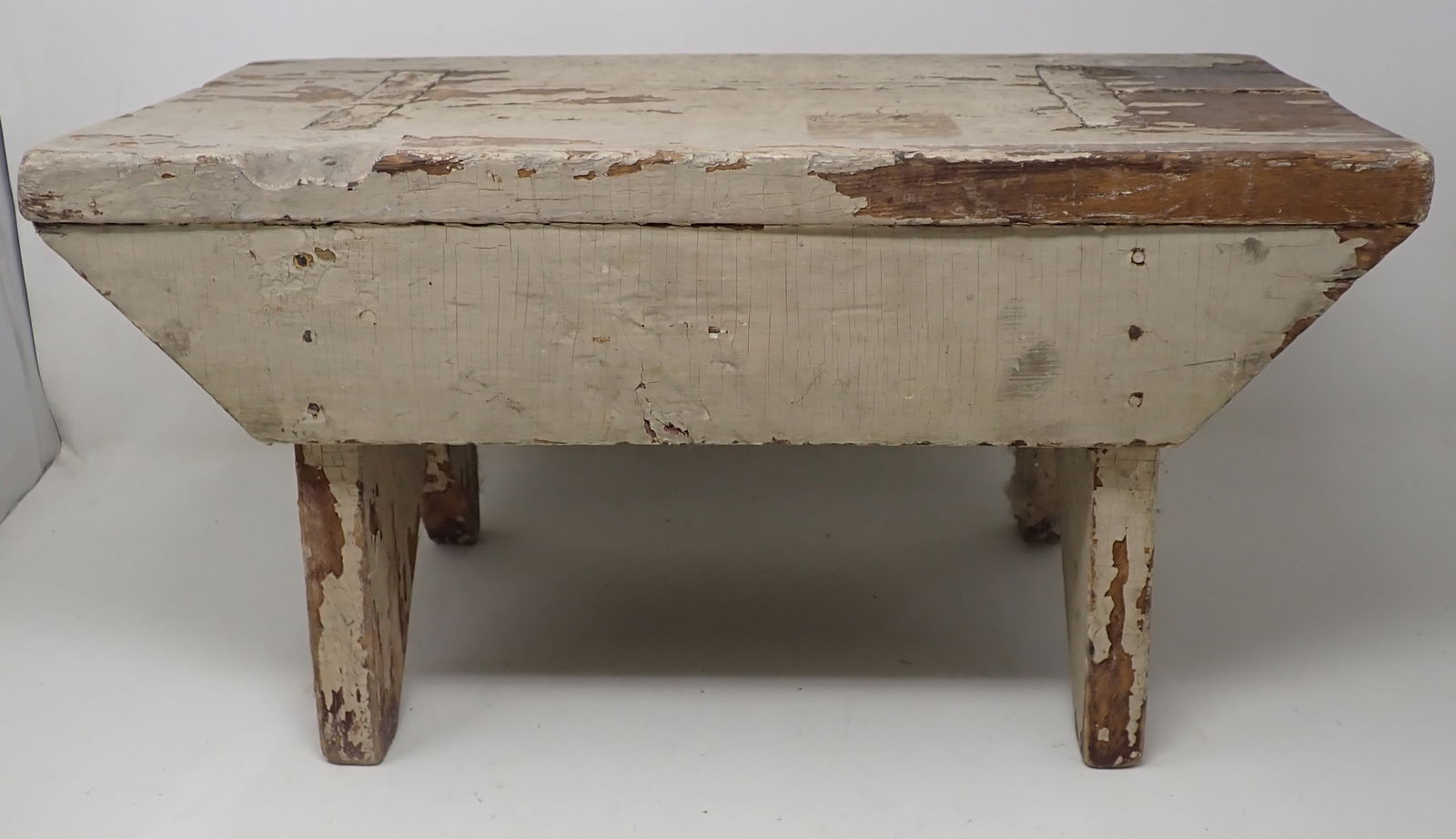 Foot Stool in White Paint (1 of 4)