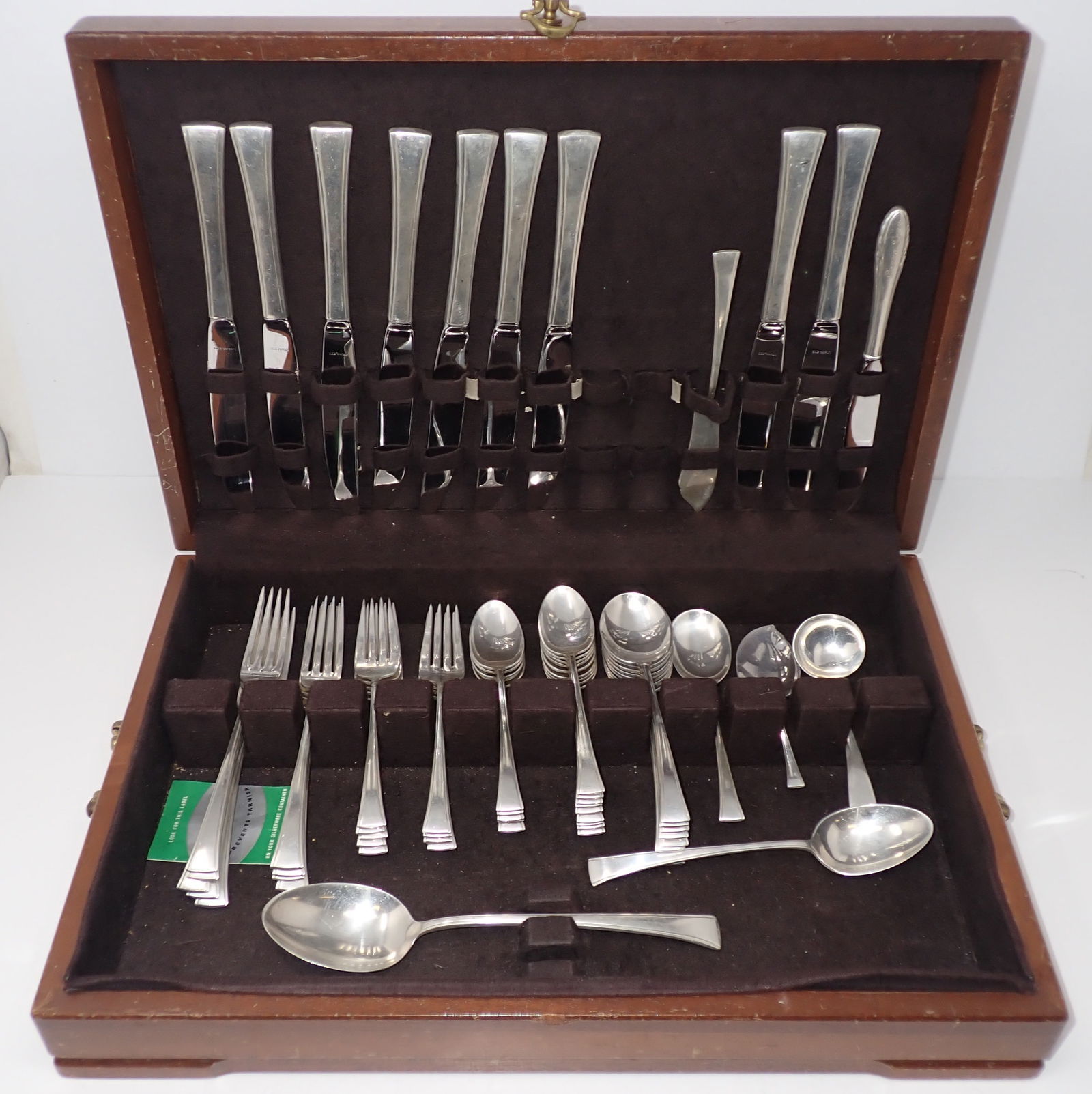 57pcs Fine Arts Tranquillity Sterling Silver Flatware (1 of 8)