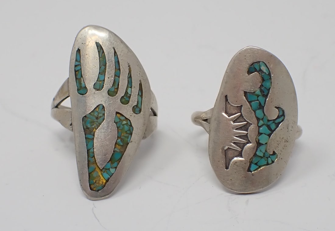 Two Native American Silver Rings (1 of 4)