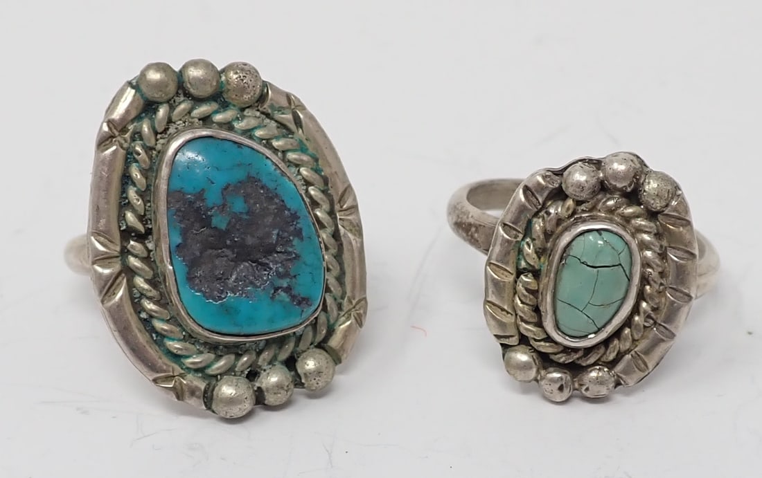 Two Native American Silver Rings (1 of 4)