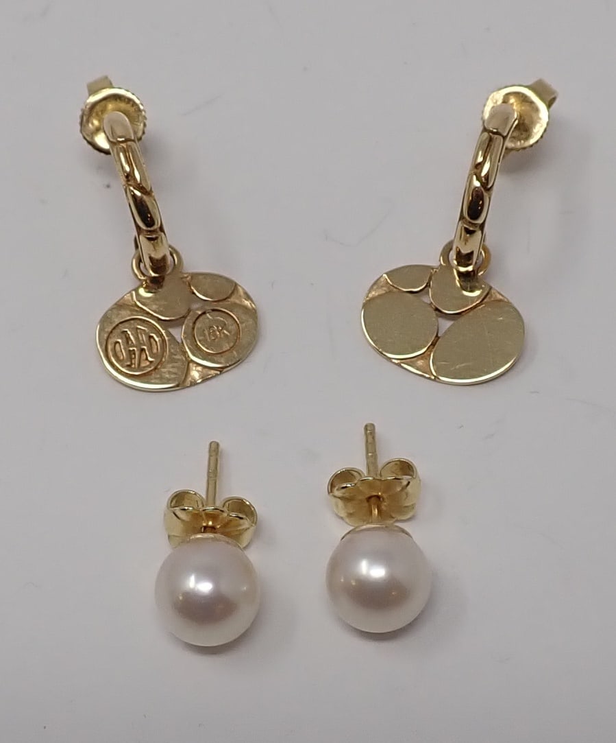 John Hardy Gold Earrings and Others (1 of 5)