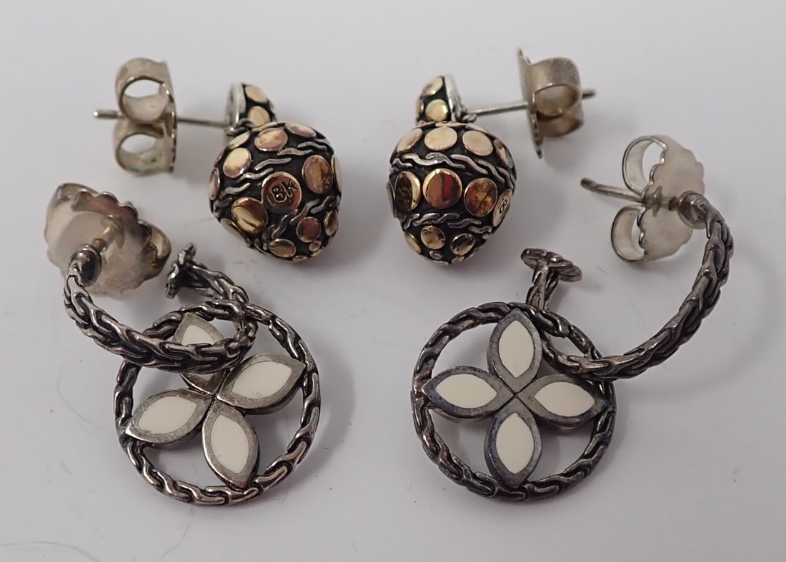 2 Pair of John Hardy Earrings (1 of 4)