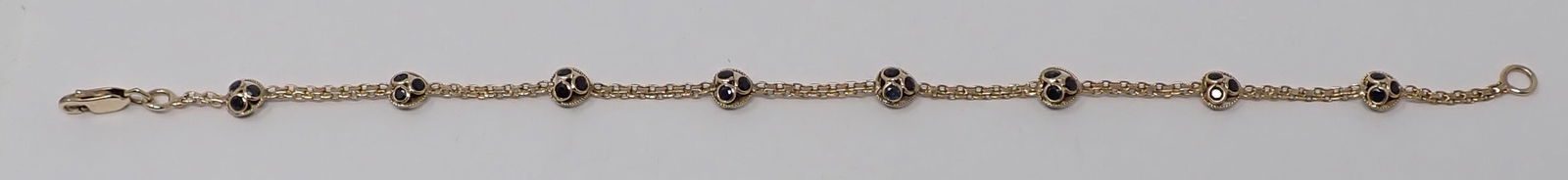 Gold and Sapphire Bracelet (1 of 3)