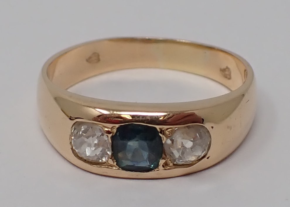 Early Sapphire and Diamond Band (1 of 5)