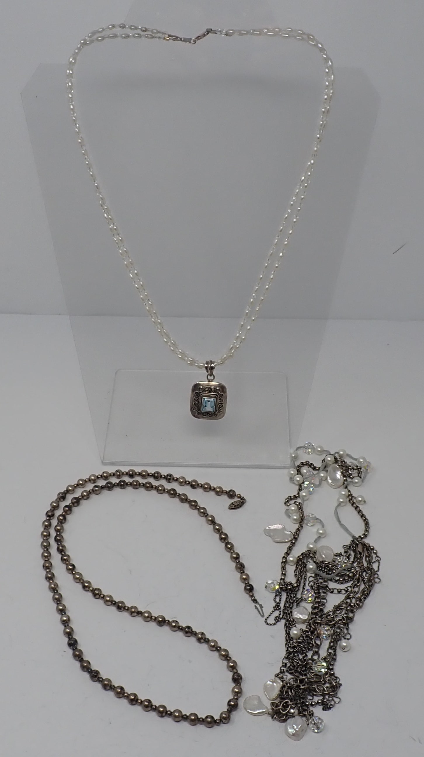 3 Sterling Necklaces (1 of 6)