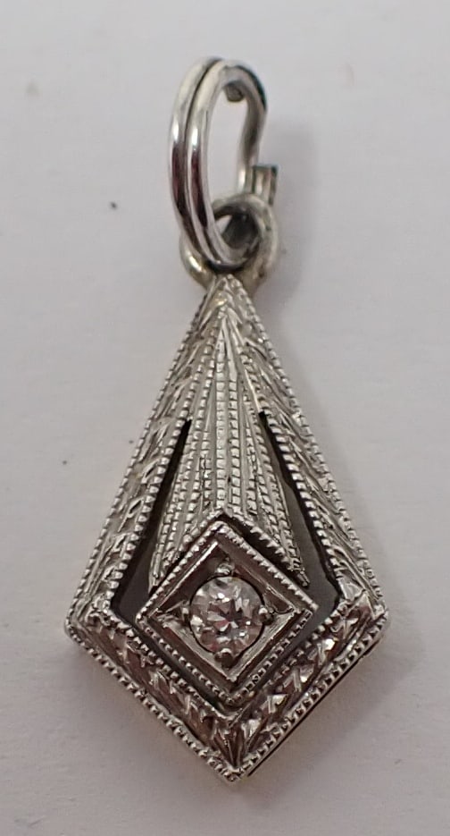 Gold and Diamond Pendant (1 of 2)
