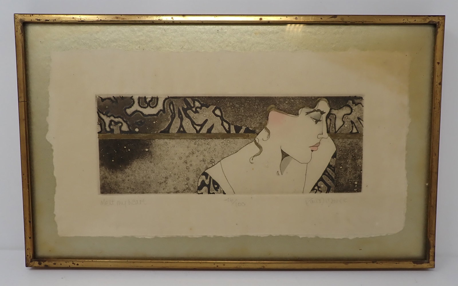 Dawn Marie Signed & Numbered Art Nouveau: Apprx 9 1/4" x 15 1/4". Shipping available