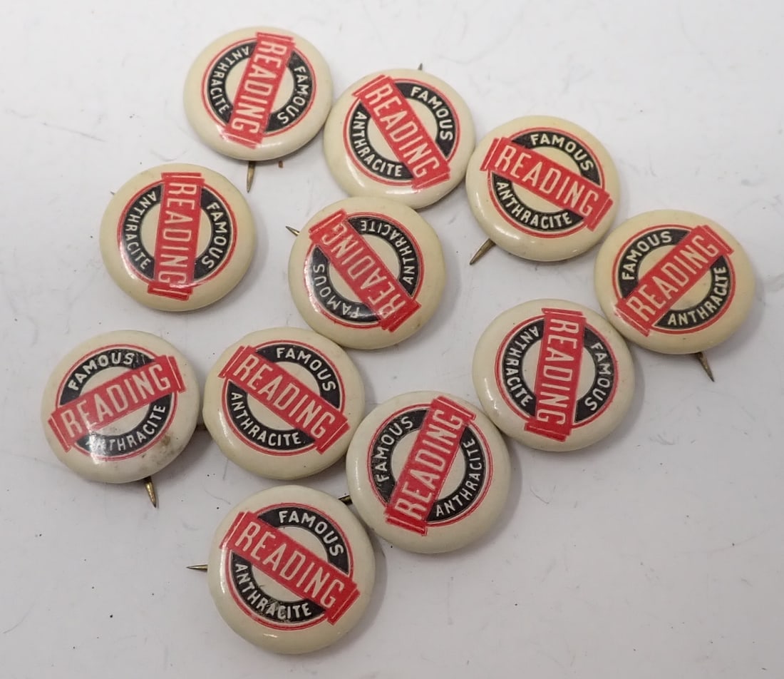 Reading Anthracite Pinbacks (1 of 3)
