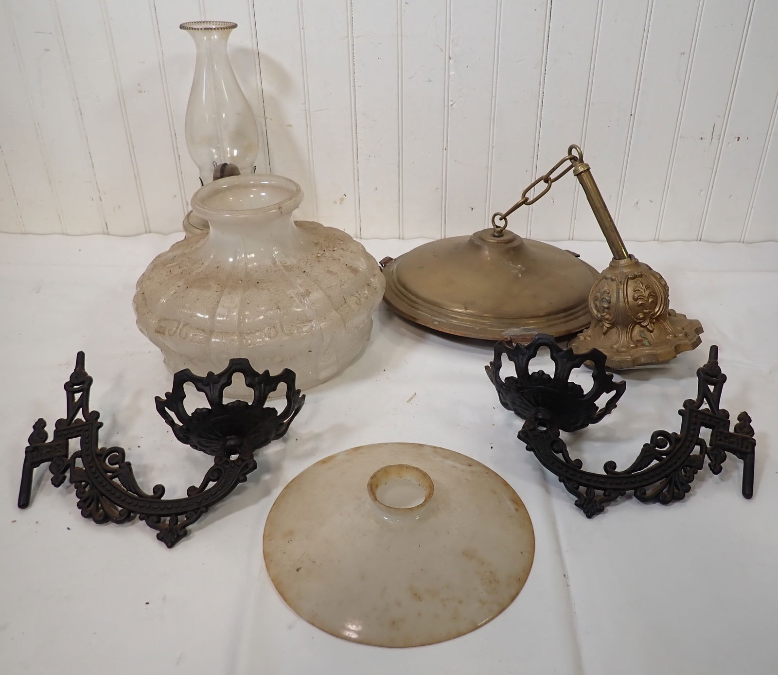 Oil Lamp Wall Brackets Hanging Fixture (1 of 7)