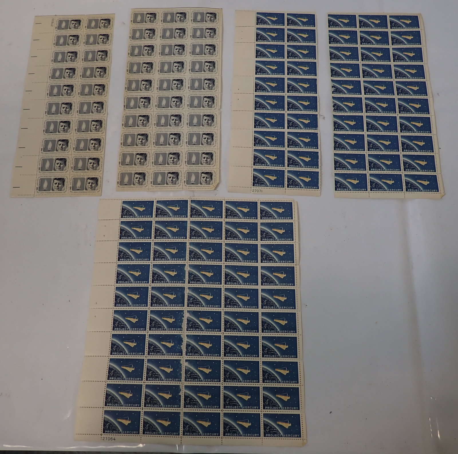 4 & 5 Cent Stamps incl Kennedy: Shipping available