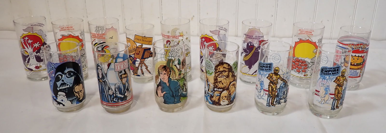 McDonalds & Burger King Drinking Glasses: No in house shipping