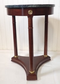 Bombay Marble Top Plant Stand