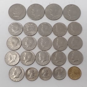 Eisenhower Dollars Kennedy Halves Susan B Anthony