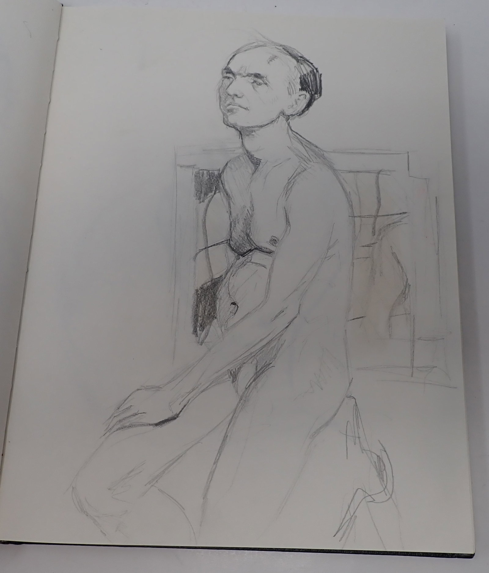 Rhoda Yanow Sketchbook: 8 1/2" X 11" sketchbook with 216 pages. Approx 1/4 or less pages have sketches. Shipping available