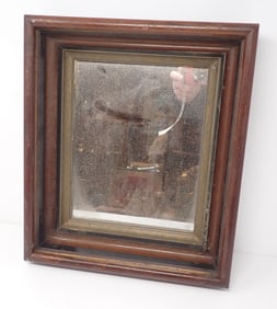 Mirror w/ Deep Walnut Frame