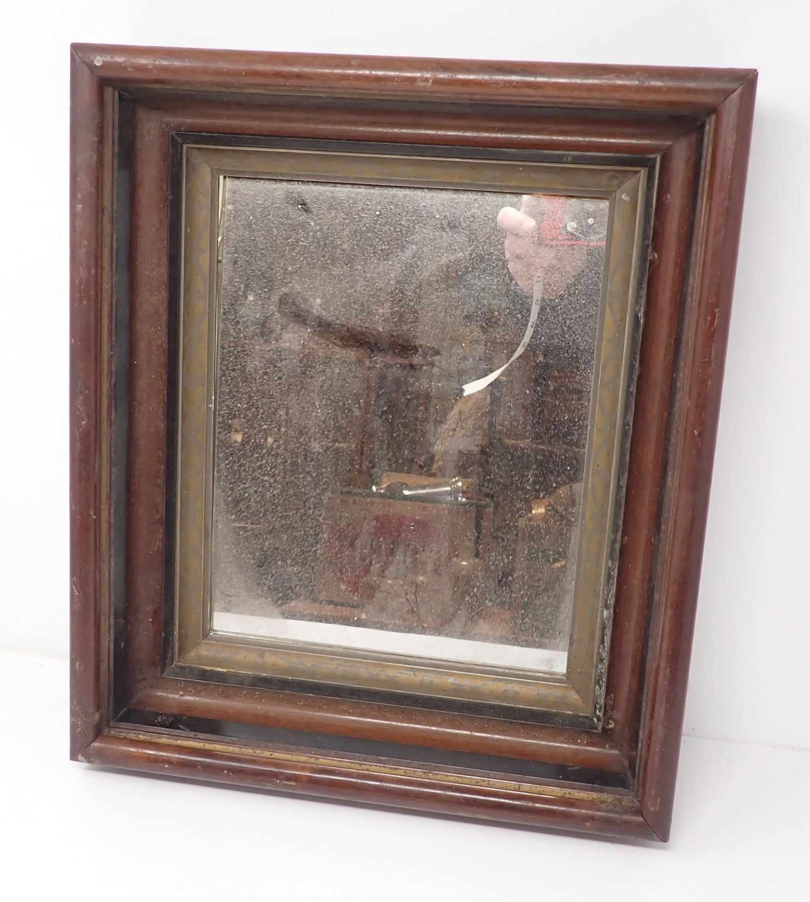 Mirror w/ Deep Walnut Frame (1 of 4)