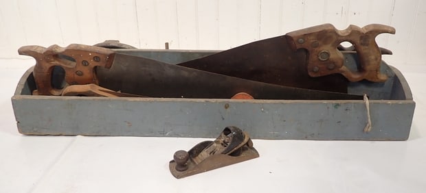 Tool Tote w/ Saws Plane & Clamps