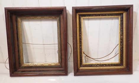 2 Deep Walnut Frames