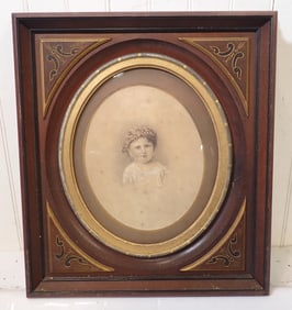Framed Portrait of Little Girl
