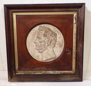 C JA Balbach Chalkware Portrait