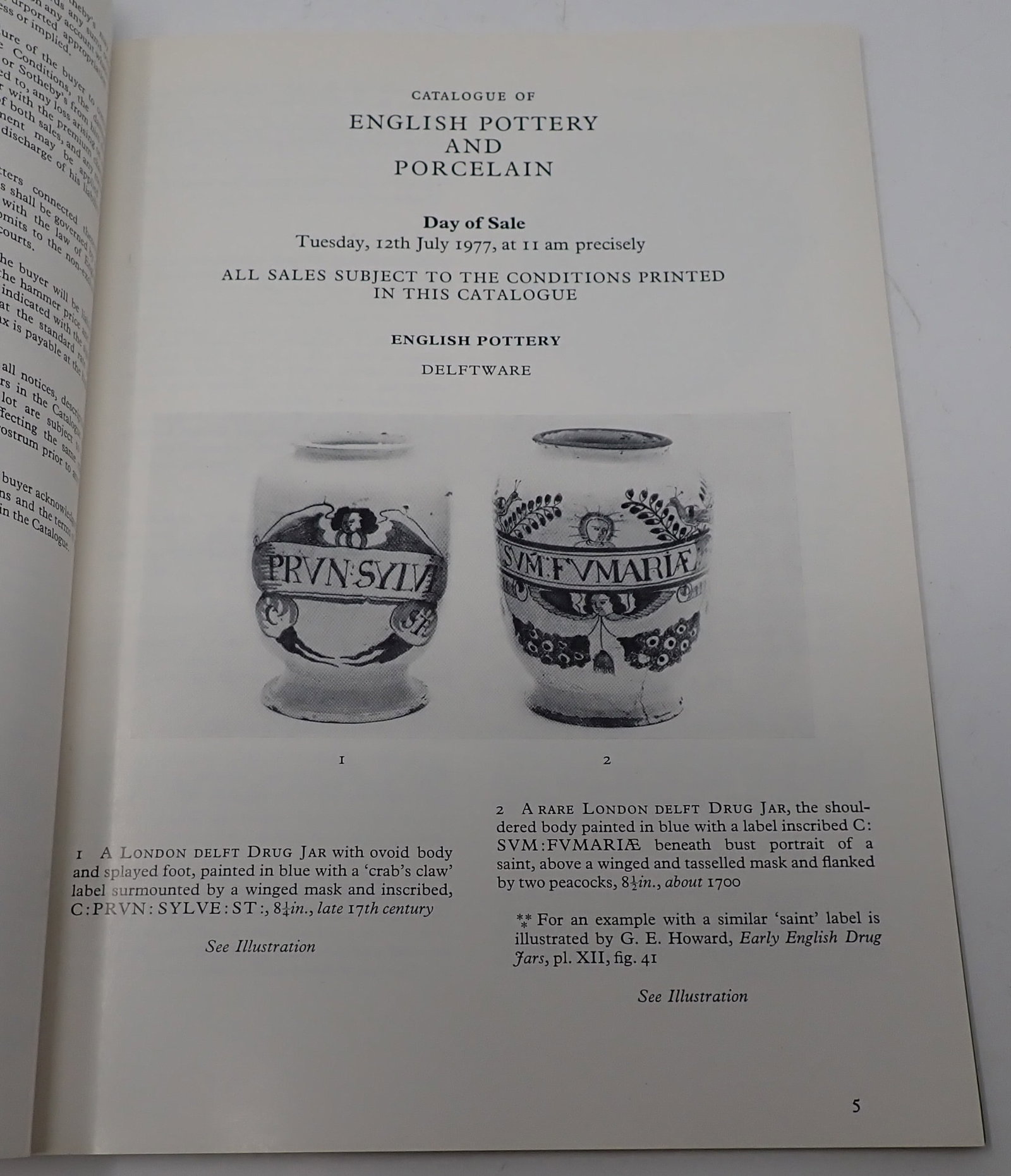 (8) 1970's English Pottery Porcelain Sotheby's Auction Catalogs: Auction Catalogues - Including Chinese Snuff Bottles, English Glass. Shipping available