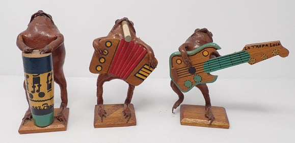 Leather Musician Frogs