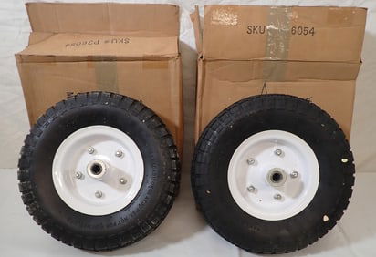 Two 13" x 4" Tires & Rims