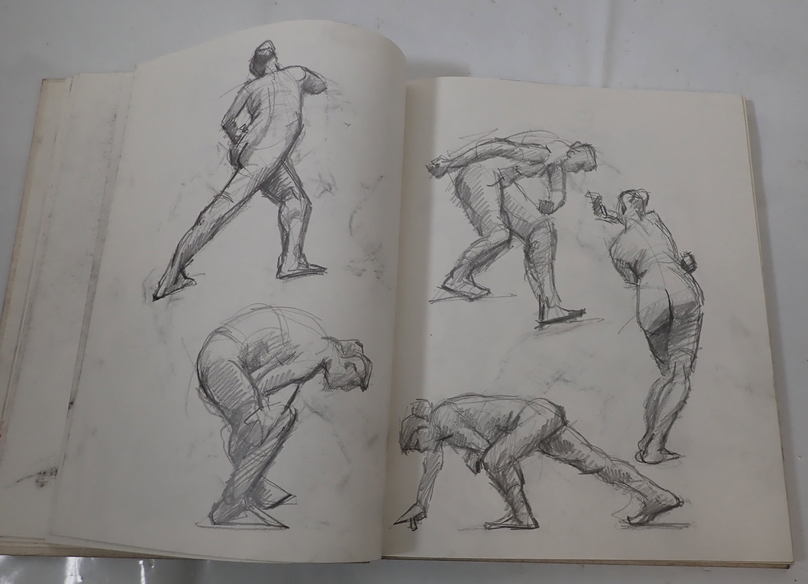John Reilly Art Sketchbook w/ Nudes: Apprx 11" x 14". This book is just about full of sketches. Shipping available