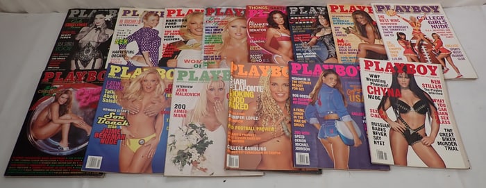 2000 2001 2002 Playboy Magazines