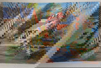 John Reilly Oil on Board Painting