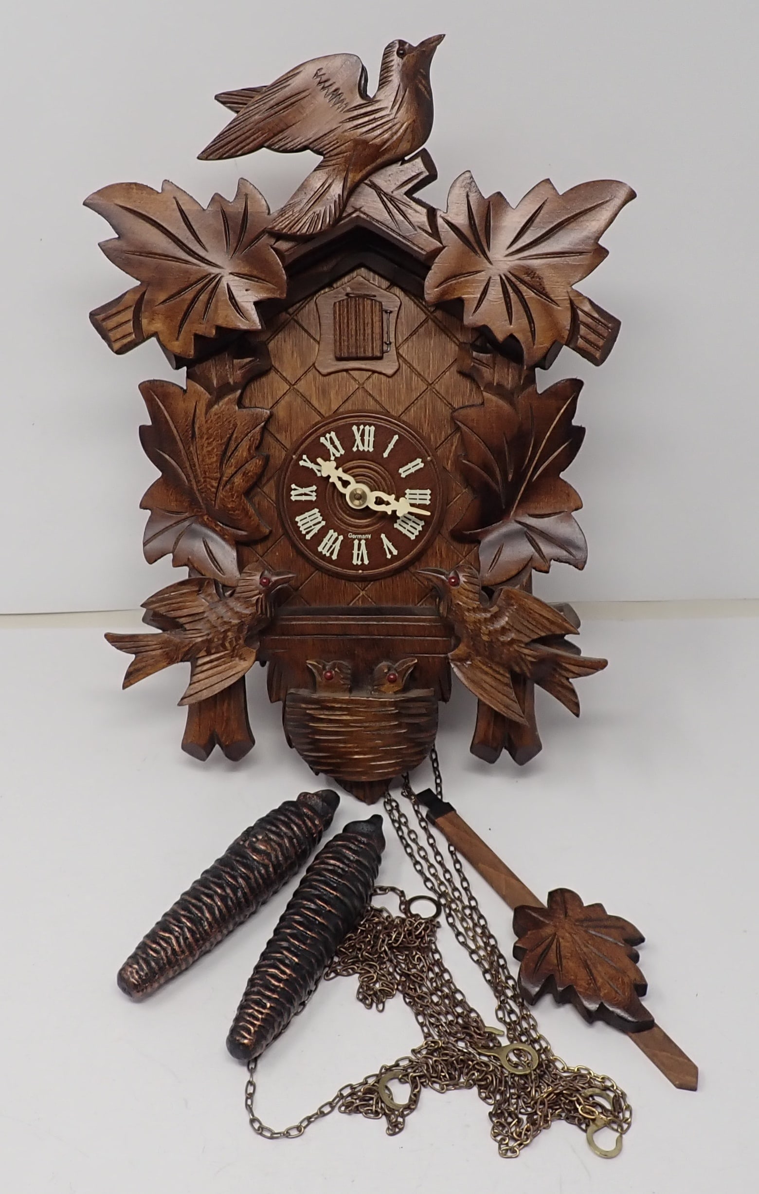 Cuckoo Clock: Approx 8 1/4" x 12". Shipping available