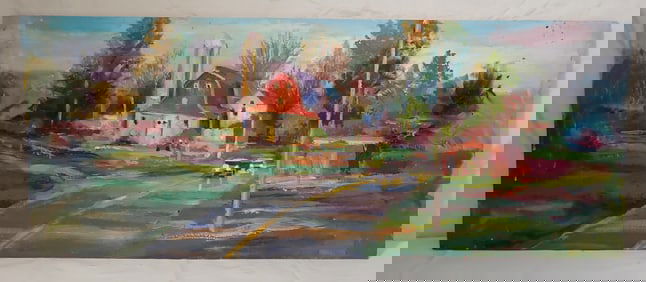John Reilly Oil on Board Painting